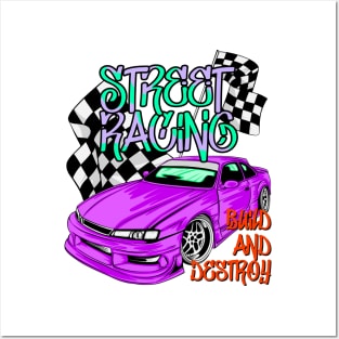 Street racing, street racer Posters and Art